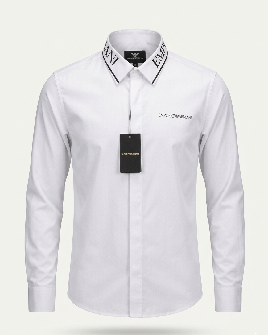 white Emporio Armani shirt